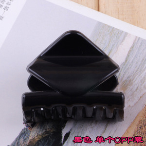 زينة الرأس  Korean style plastic clip clip large factory wholesale black color hairpin, diamond clip, hair accessories