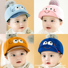 韩版公主妈妈男女童爆款大眼睛可爱宝宝棒球帽婴儿鸭舌帽加厚保暖