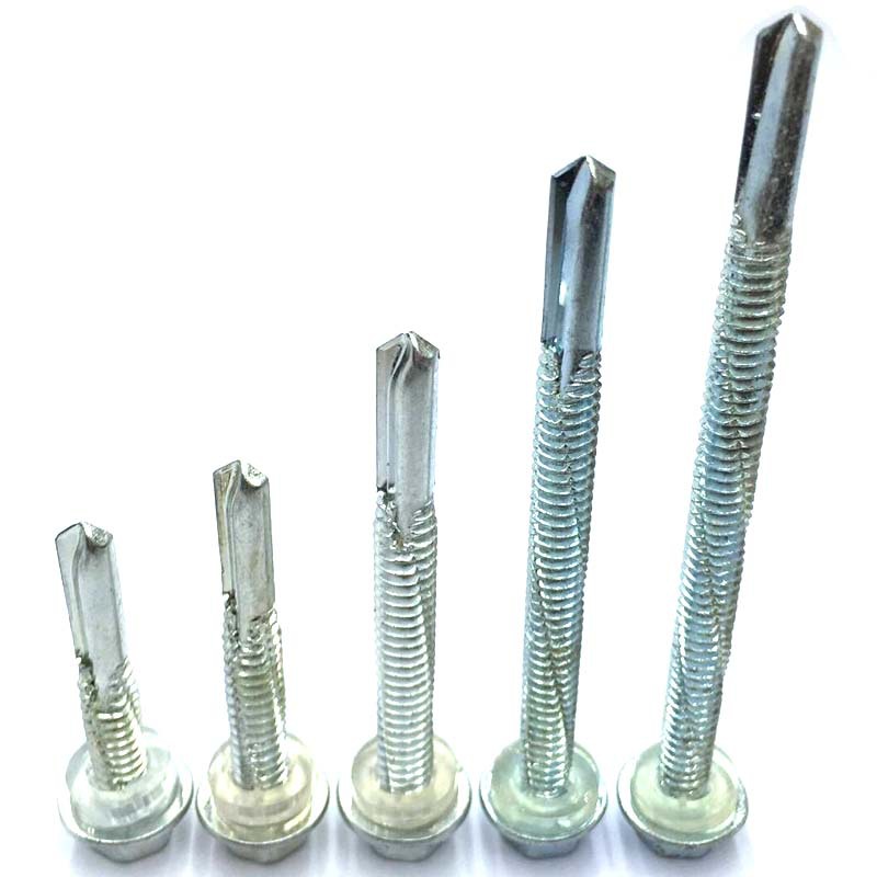 五5号尾钻尾钉燕尾钉长尾加强型自攻自钻螺丝攻打厚铁钢板螺丝5.