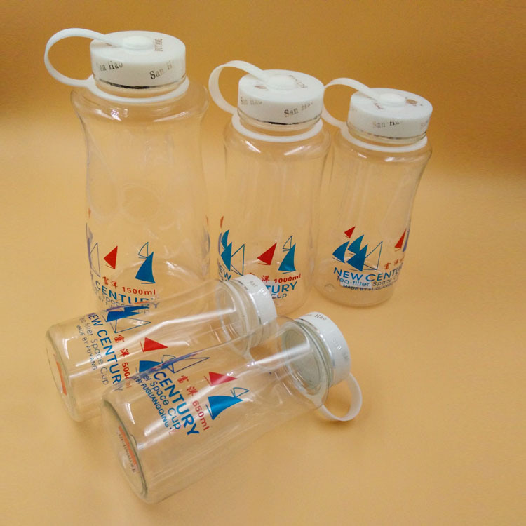 正品富洋防爆杯光咣不怕摔透明太空杯耐高温环保便携杯子学生运动