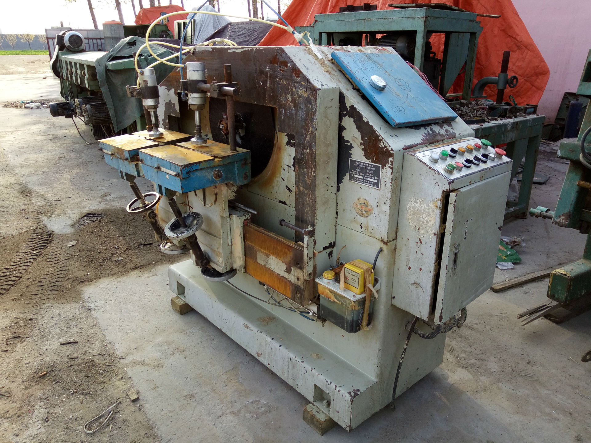 出售二手木工机械框锯机/新基业框锯机