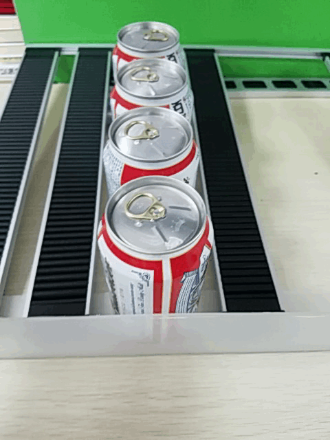 自重滑道陈列架 冷柜重力滑轮条层架 便利店展示推进器滑轮层板