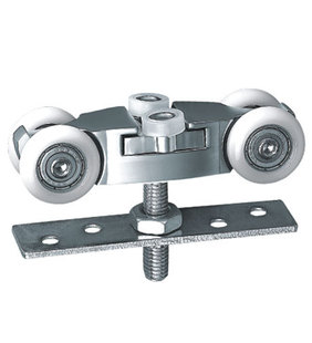 百乐门五金dl-a6珍珠铬静音移门吊轮 推拉门吊轨滑轮 超滑型