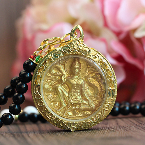 泰国佛牌真品泽度金佛牌龙婆龙耐