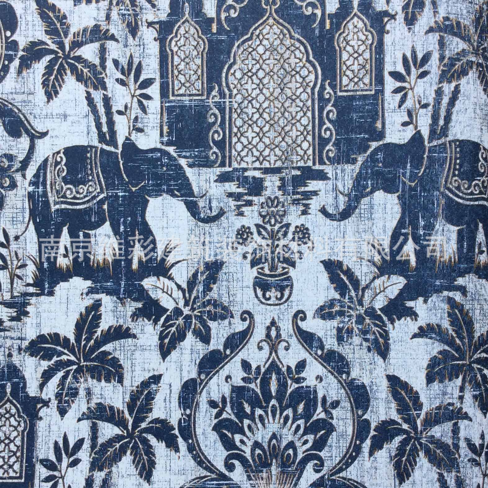 批发国产博艺品牌东南亚风格墙纸壁纸泰姬风情 indo chic
