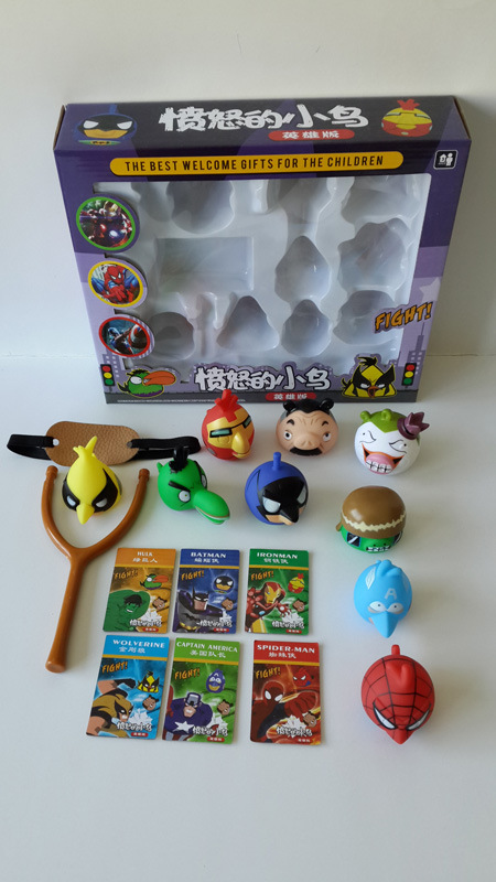 弹弓玩具带搪塑 搪胶英雄版愤怒小鸟带bb哨