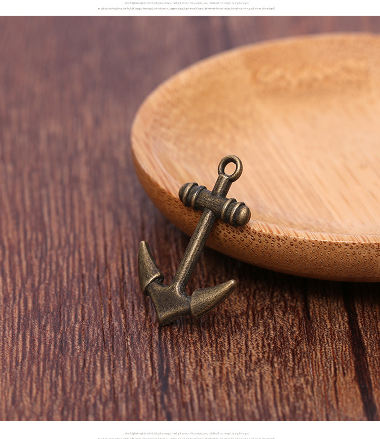 2018复古diy船锚饰品配件 民族风旅游纪念古青船锚挂件义乌饰品