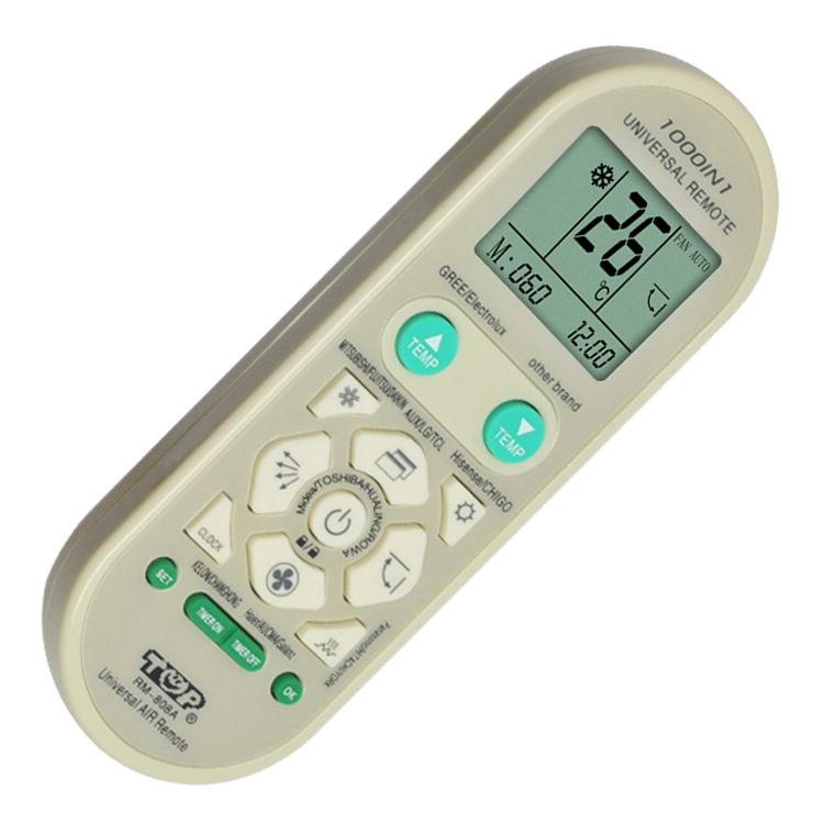 科朗厂家批发英文万能空调遥控器rm-808a 适用于大部分英文空调机