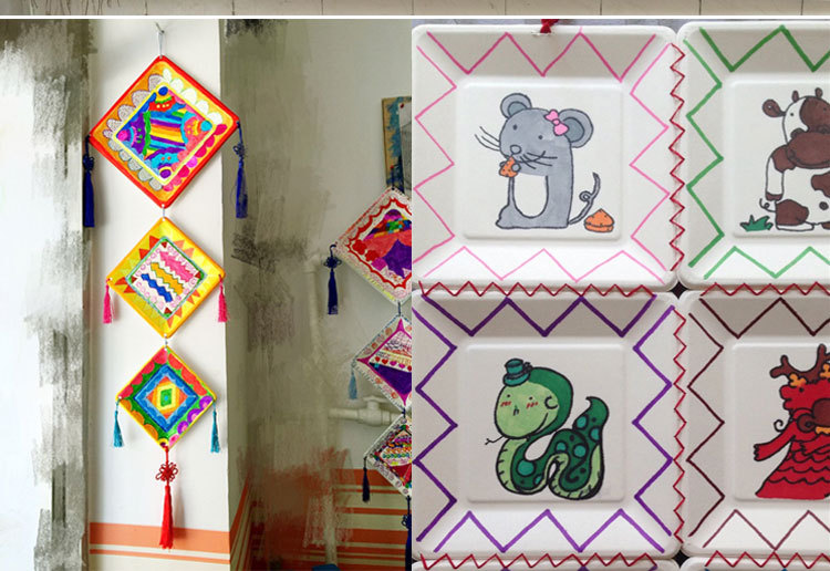 正方形一次性纸盘画画蛋糕纸碟野炊烧烤纸餐盘纸浆10个装diy材料