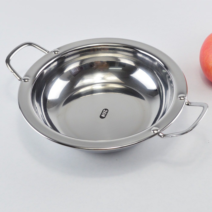 联系我们的旺旺客服 【产品名称】不锈钢宽边锅/酒店火锅/大排档火锅