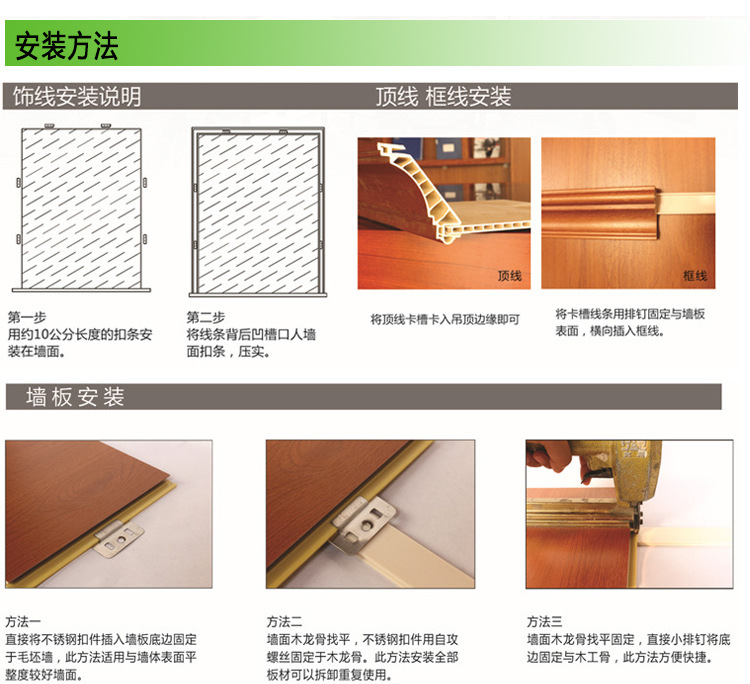 竹木纤维集成墙板厂家批发墙纸纹27号高强度环保室内集成墙板-护墙板