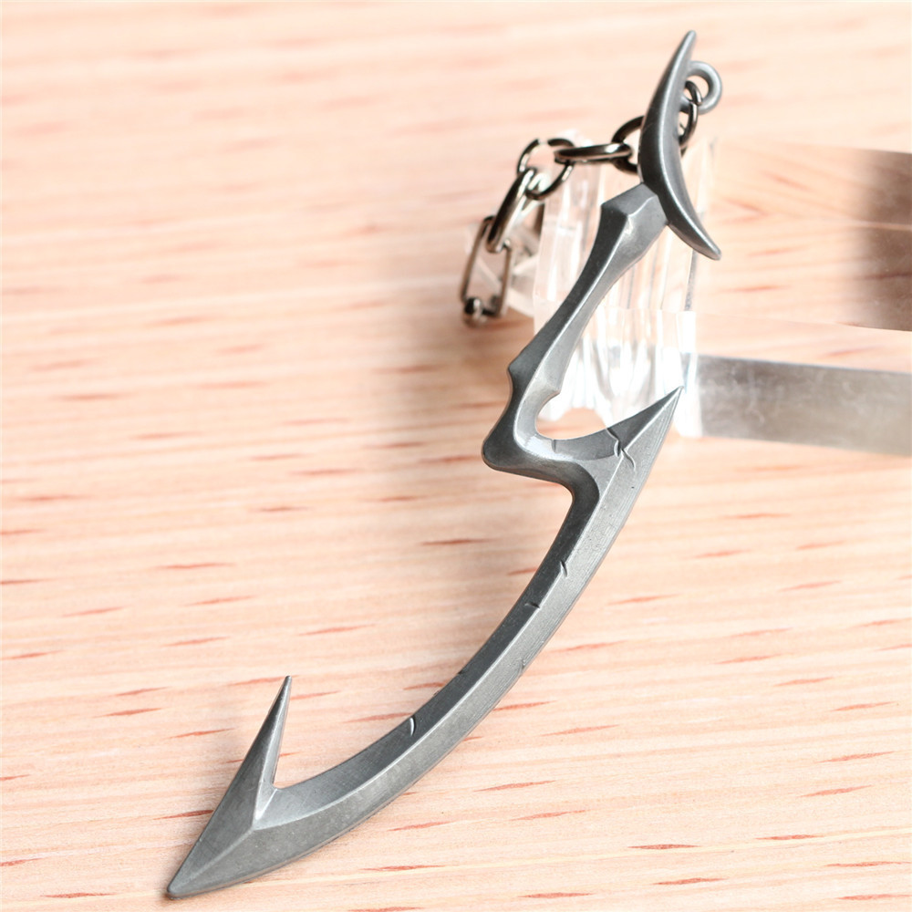 金属合金工艺 英雄联盟皎月女神戴安娜武器钥匙扣 饰品挂件代发