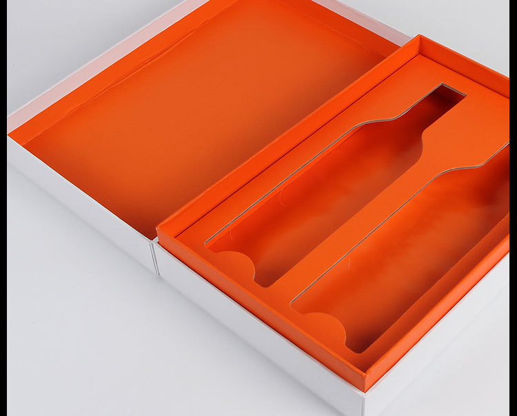 厂家定做 纸盒彩盒高档礼品双支装红酒包装盒印刷logo