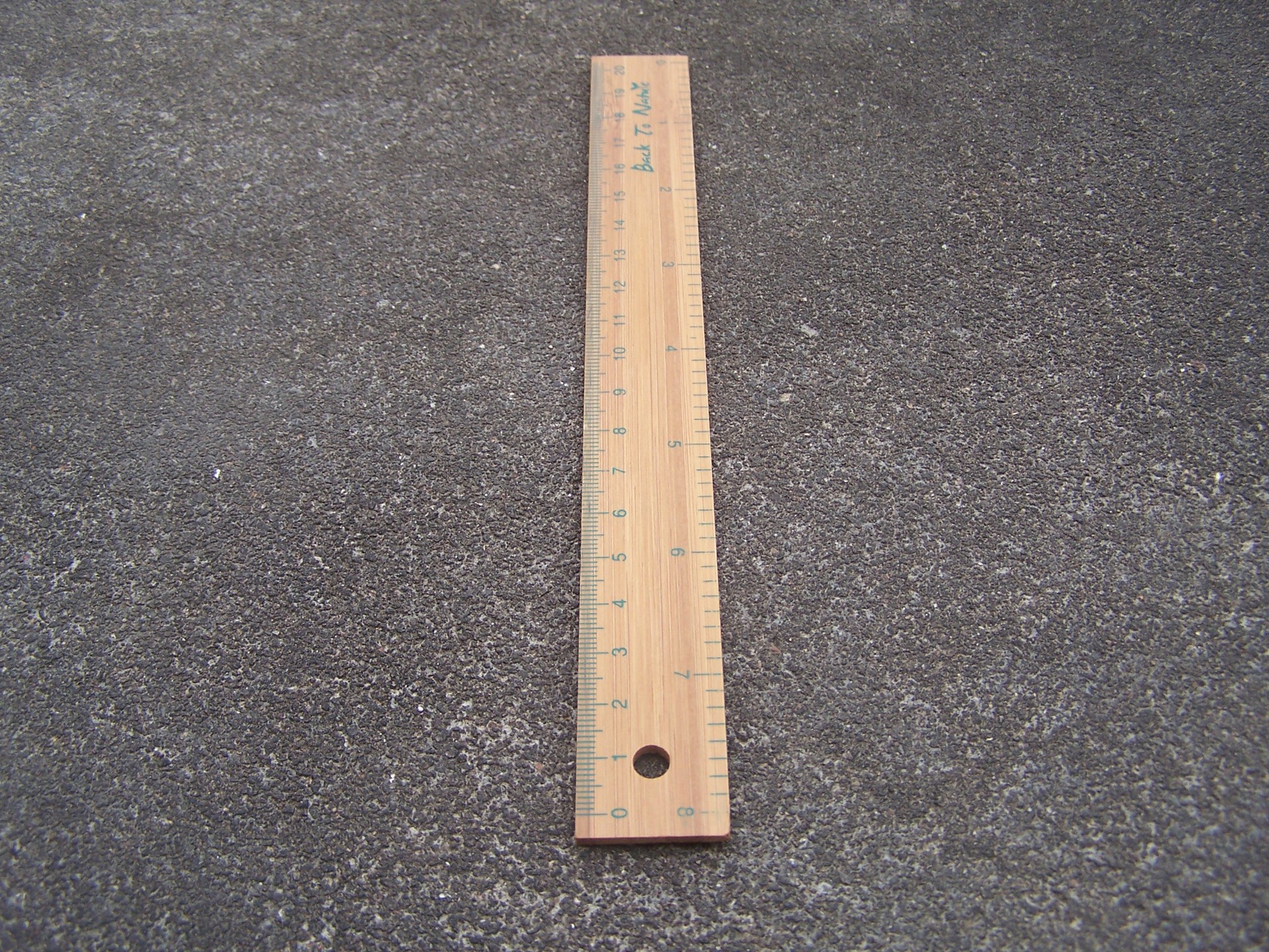 简约学生20cm平面竹尺 手工布艺裁剪英寸竹尺 多功能竹尺定做