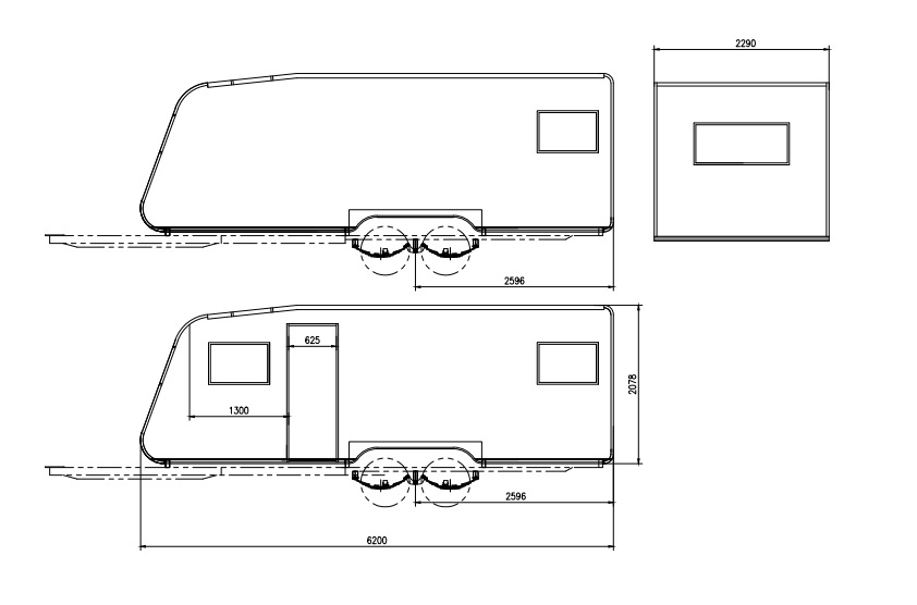 高品质拖挂式房车 车壳