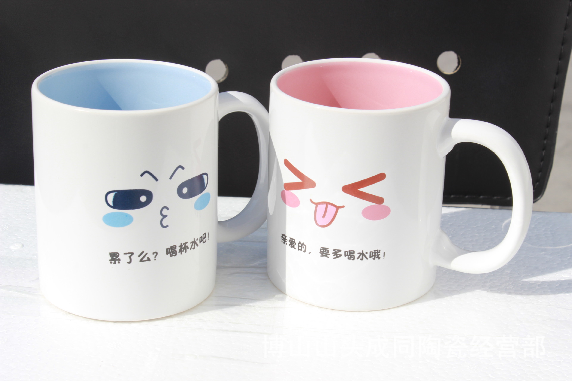 直身时尚马克杯定制logo 创意色釉陶瓷水杯 广告促销礼品批发定制