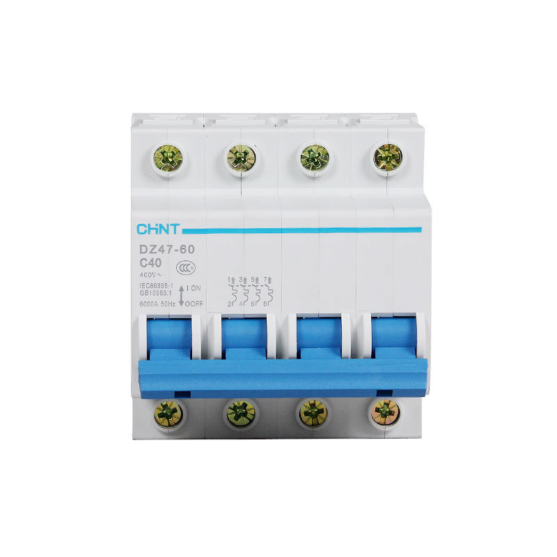 正泰空气开关 dz47-60 4p c25 家用三相四线 ic65n 开关 四级25a