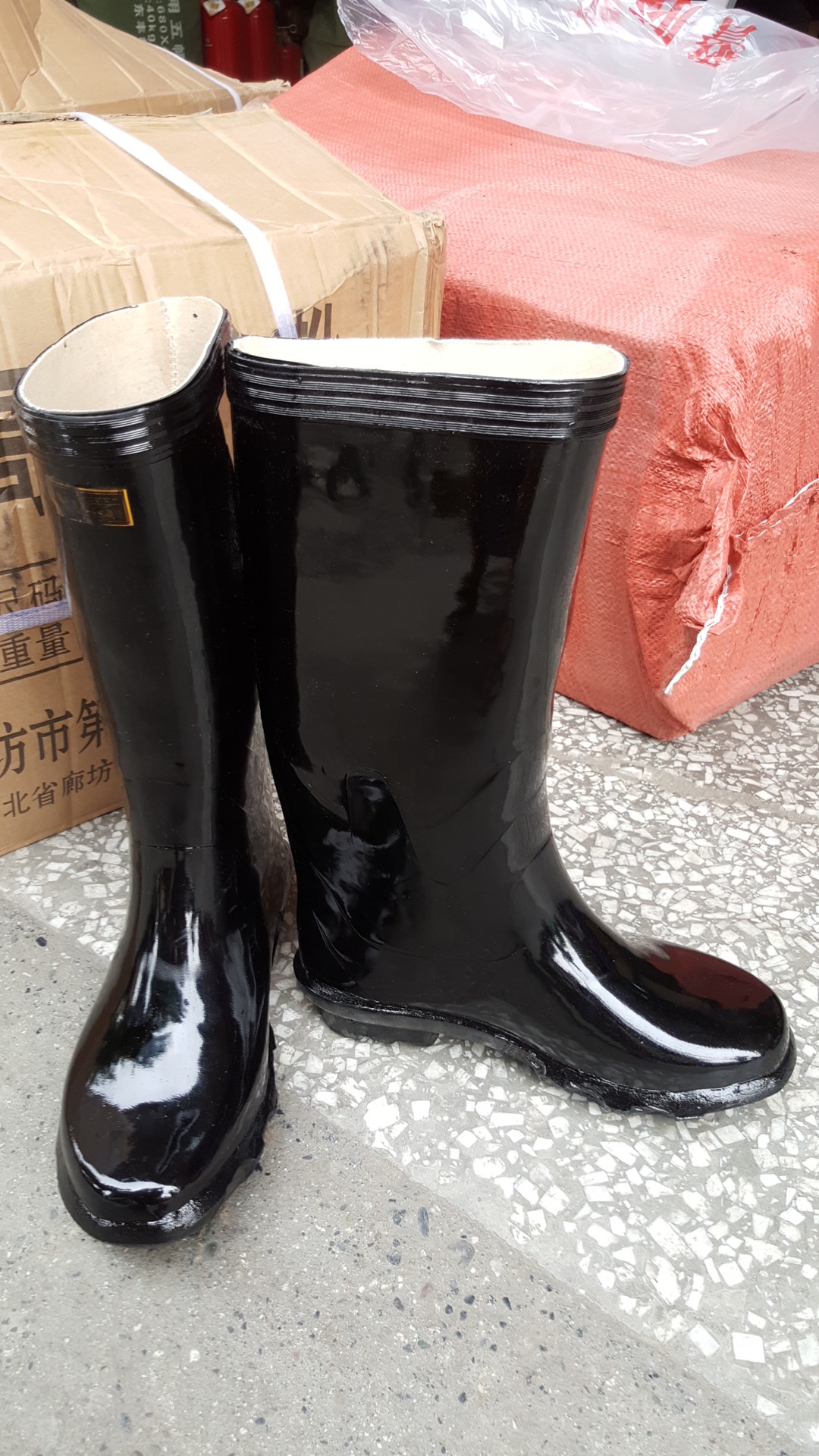 批发正品3532工矿水鞋全橡胶高筒水靴黑色男式水鞋防滑雨鞋筒靴