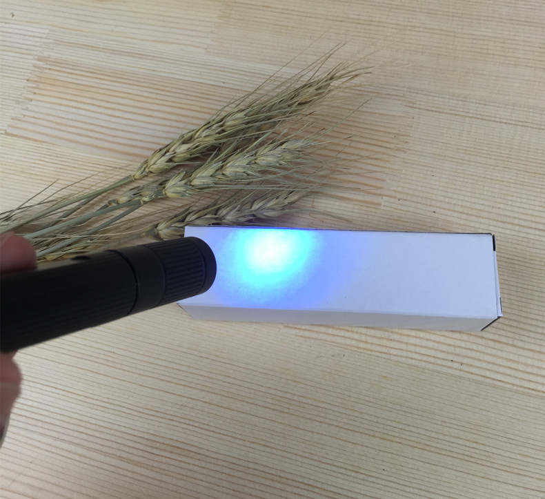 荧光剂检测笔 紫光手电筒 强光电筒蓝光荧光灯白光检测 365nm
