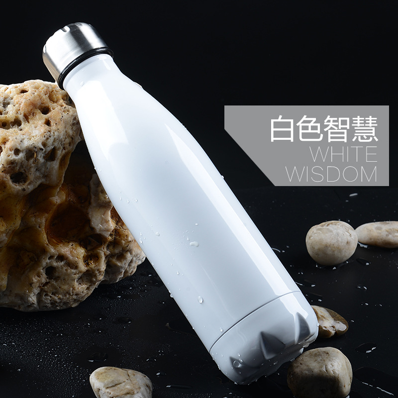 Fashion Brand Coke Bottle Stainless Steel 304 Vacuum Portable Outdoor Sports Bottle Thermos Cup Water Cup Gift Customization