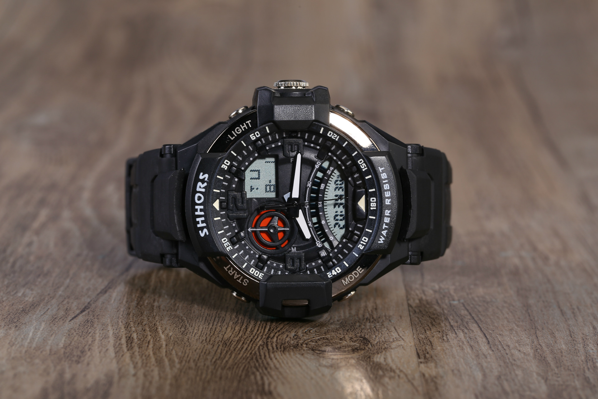 圣猴时shhors 运动 双显示 电子手表