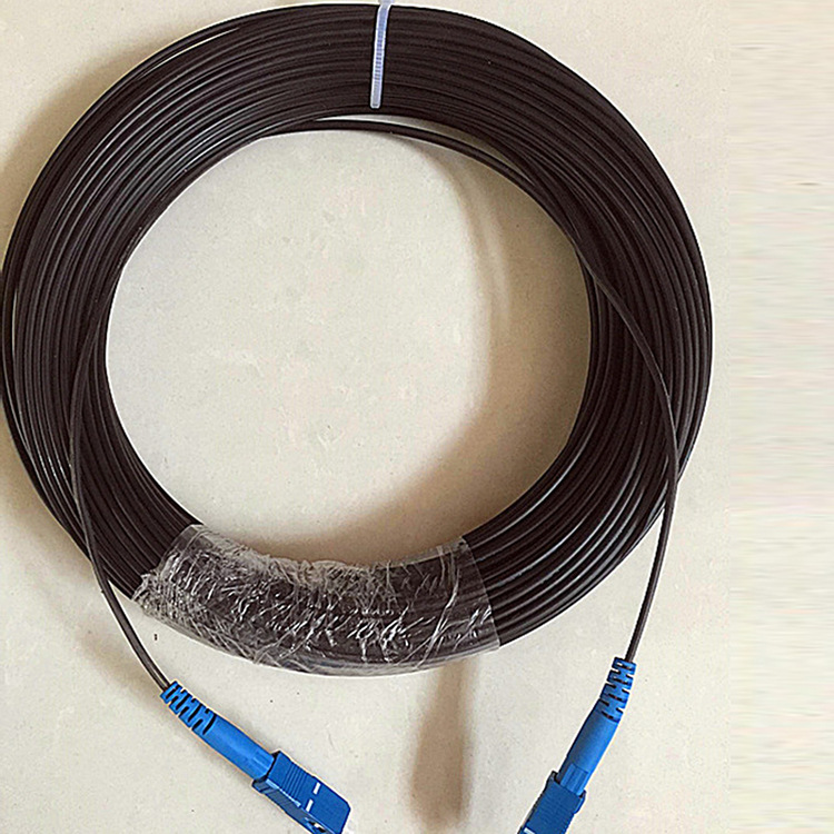 成品sc皮线跳线1芯室内外皮线sc-sc室外室内皮线光缆国标低烟无卤