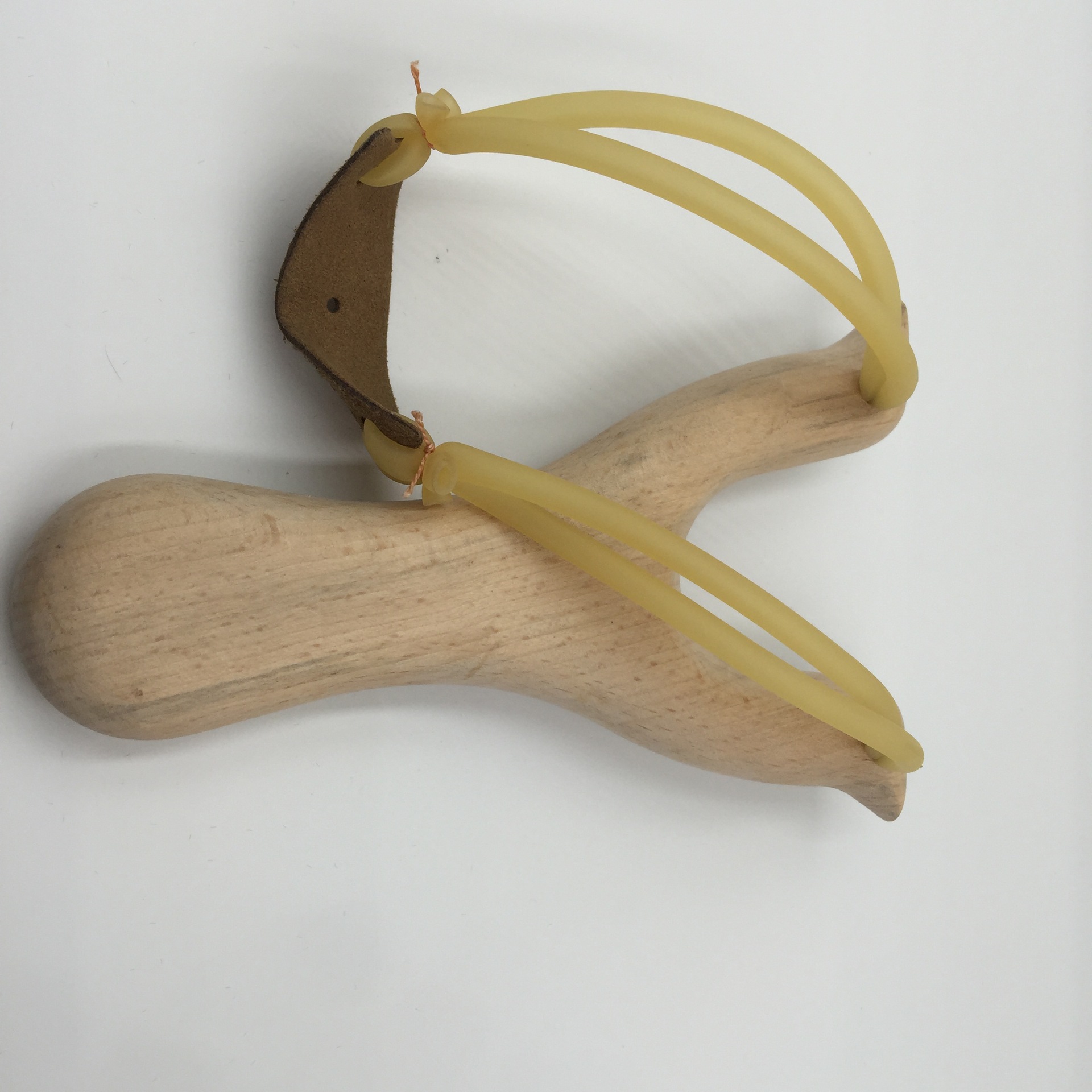 工艺品厂家直销 白榉木弹弓 白色木质玩具
