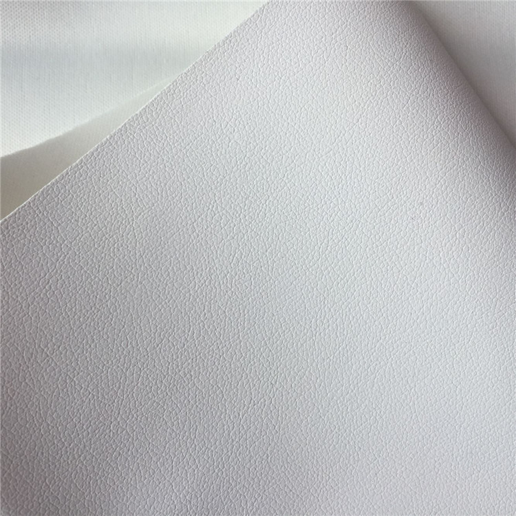 干式pude43纹 白色加积弹力pu皮料 bb气垫粉扑用革 环保耐黄变