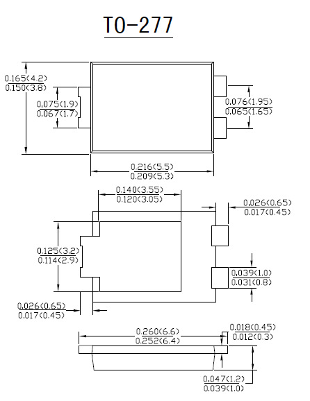 肖特基二极管sb4045l sma封装