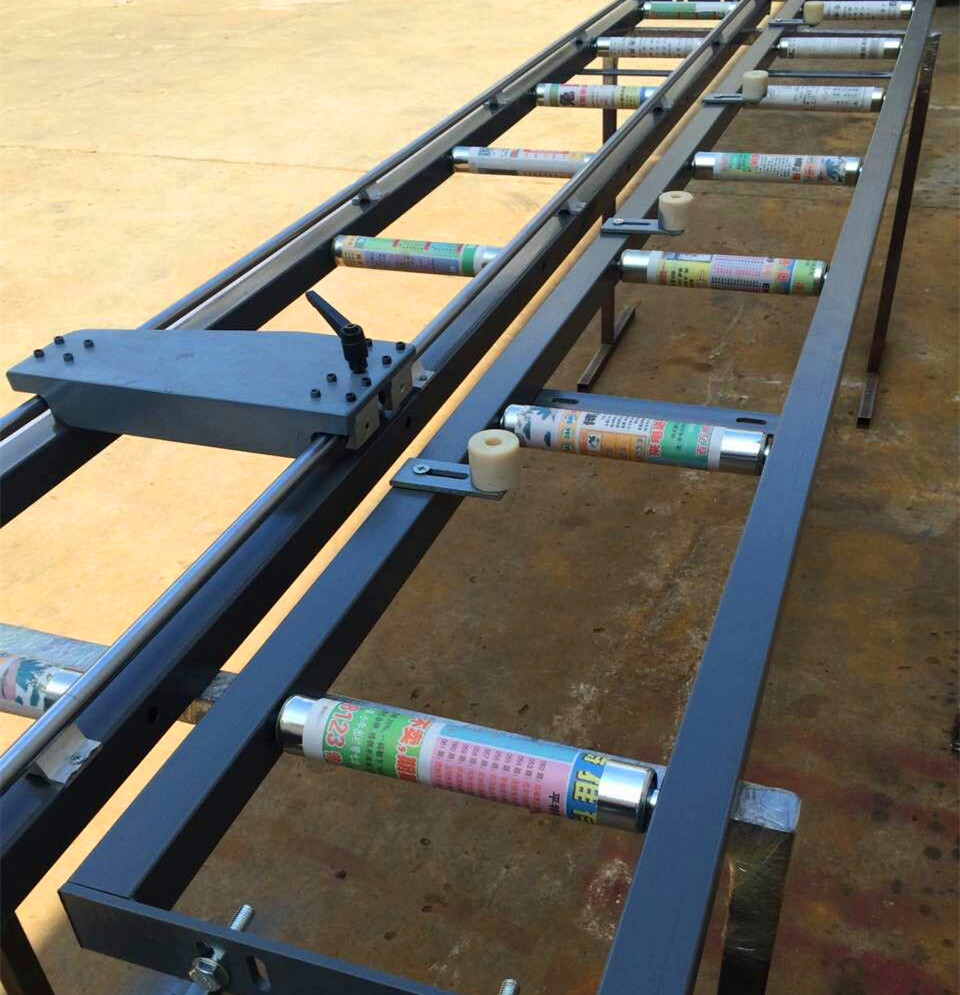 门窗切割机送料架 滚筒送料架 铝合金切割机械 滚筒托料架