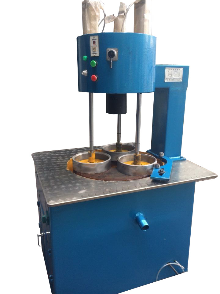 研磨陶瓷阀片碳化硅碳石墨环铝片平面研磨机单面气动抛光磨床