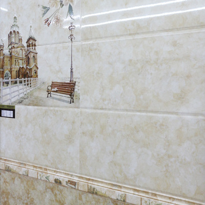 广东佛山砖批发 瓷片 高清喷墨厨卫砖 卫生间 厨房 配套 腰线花片