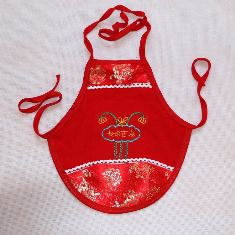 秋款女装幼儿纯棉大红肚兜喜庆肚兜厂家批发