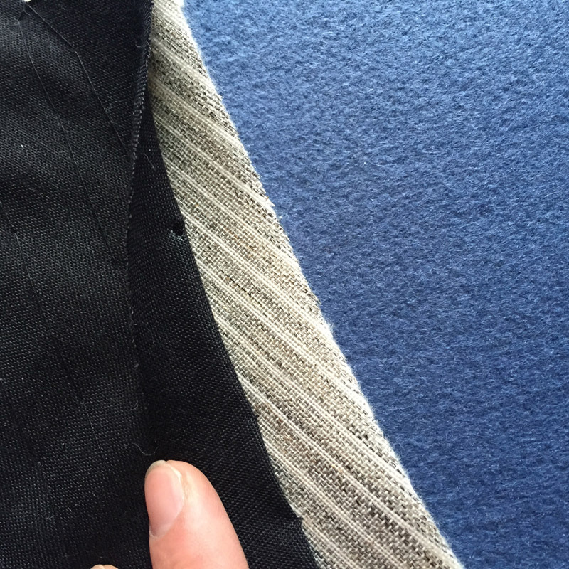 手缝垫肩 黑色布肩垫 适用高档西装垫肩 可定制各类特规