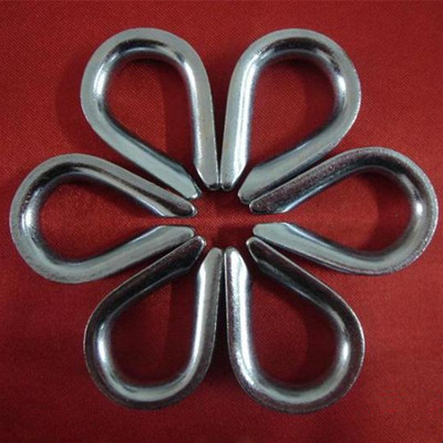 厂家供应 镀锌钢丝绳套环 鸡心套环 心形环 m8-m32
