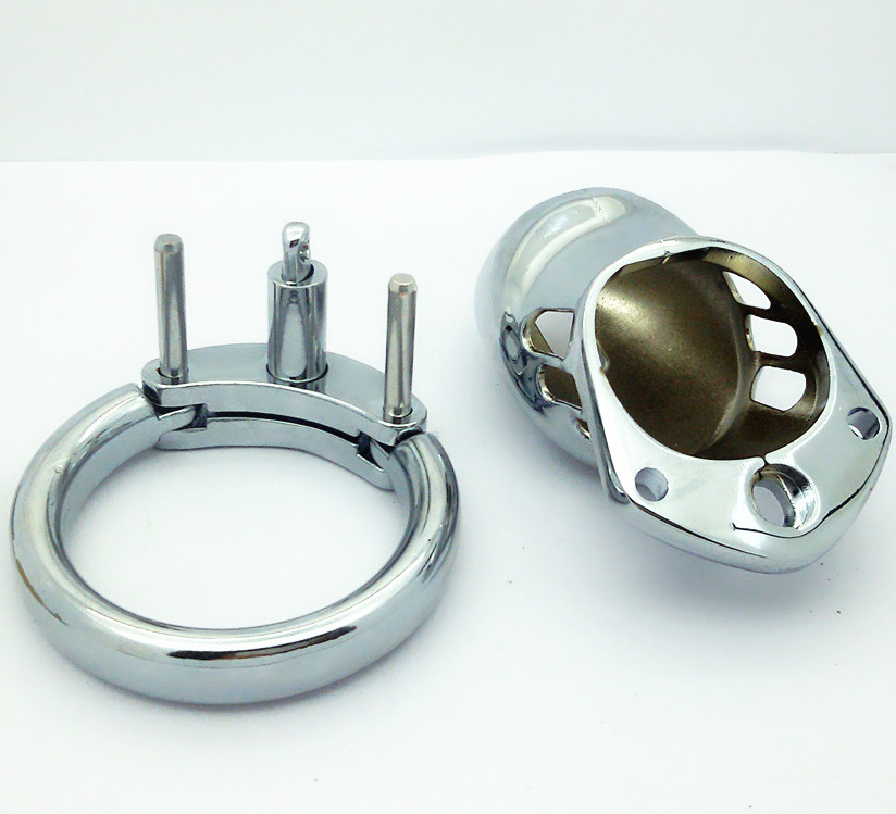 短款男用贞操锁另类器具不锈金属贞操用具成人情趣用品cb6000s