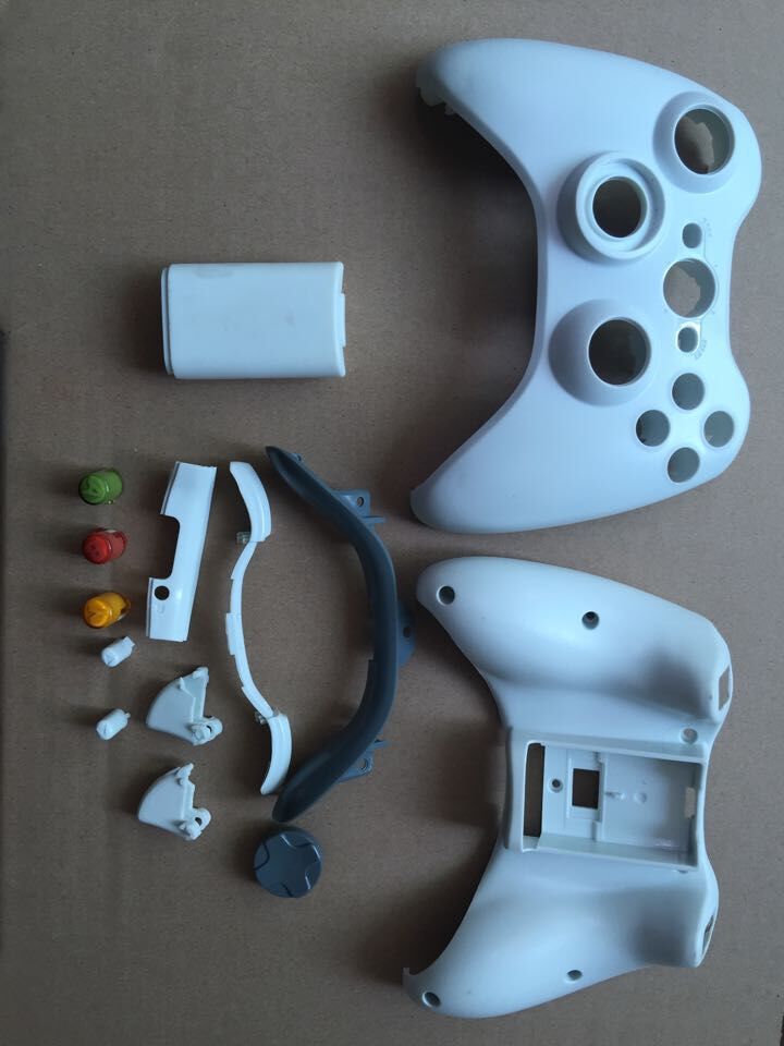 xbox360游戏手柄壳 手柄配件全套 黑白两色 游戏机配件批发零售