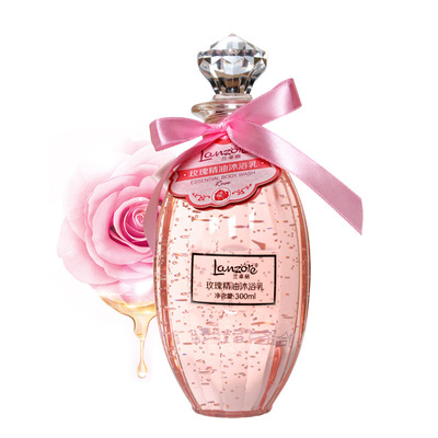 正品兰卓丽玫瑰精油沐浴乳沐浴露液300ml 批发询价