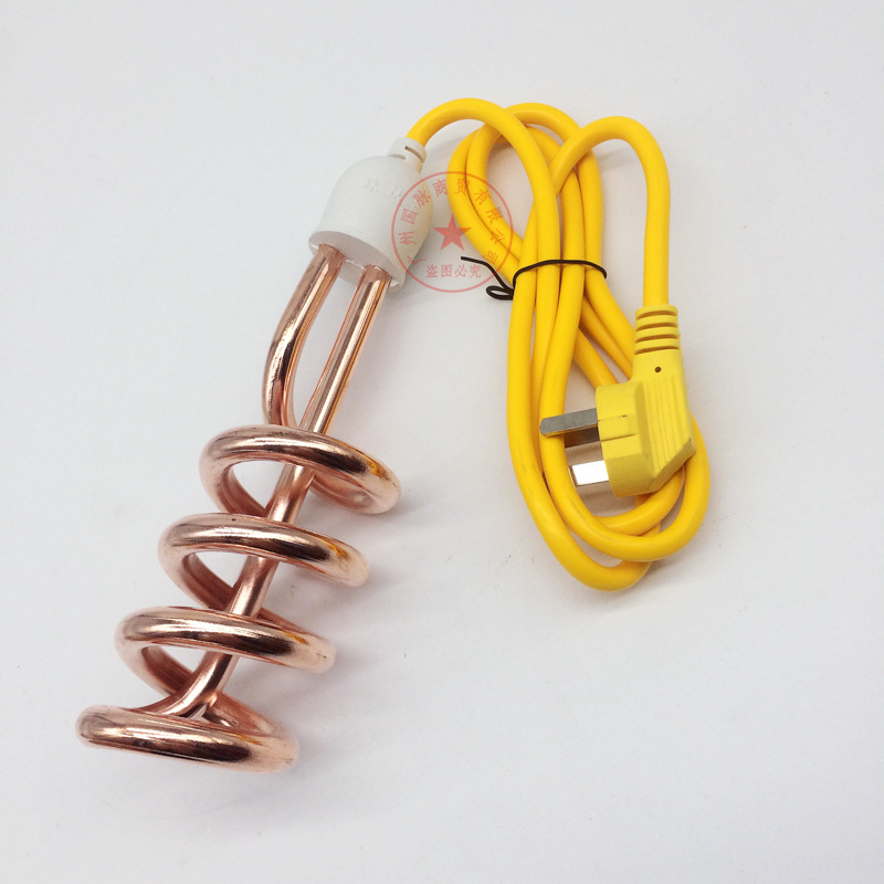 批发日用热得快螺旋热的快烧水器加热棒快速烧洗澡水桶盆浴缸使用