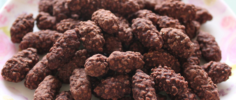 休闲食品 可可花生果仁125g 山东特产 特色零食 休闲食品促销 可可味