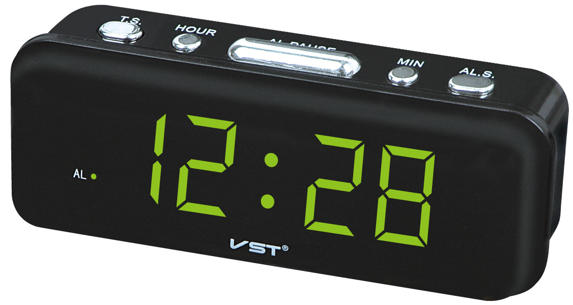 led家居时尚创意数码电子闹钟数字清晰多色可选红灯蓝灯绿灯