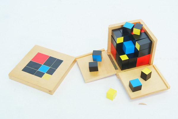 厂家直销 蒙台梭利教具 蒙氏数学教育教具三项式 婴幼儿教具