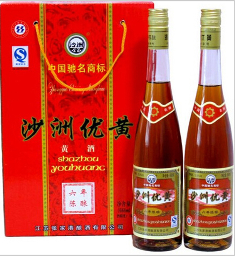营养型黄酒 沙洲优黄六年陈 六年陈黄酒668ml 半干型黄酒