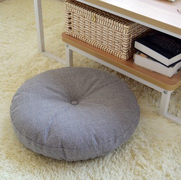 Linen Futon Seat Cushions Thick round Large Cloth Floor Meditation Japanese-Style Balcony Bay Window Tatami Cushion