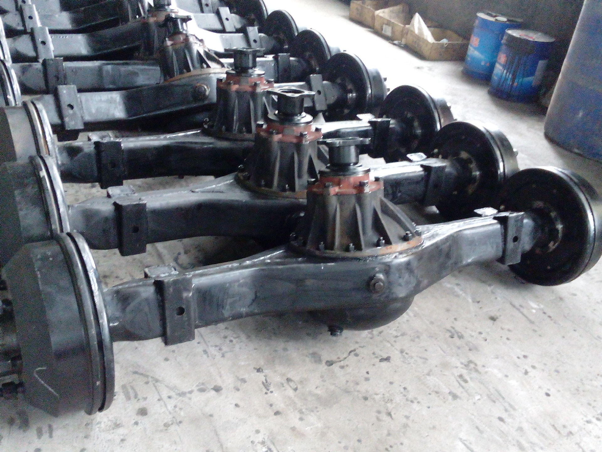 汽车卡客车145双轮气刹后桥车轴