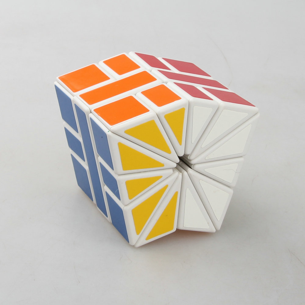 【梯色 sq2魔方 白色】square ii 扇形魔方 3层 sq2 白底魔方