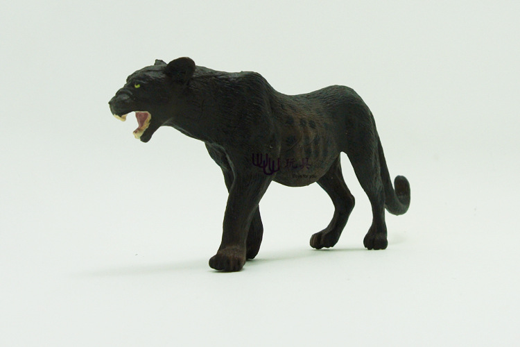 跨境 仿真野生 动物模型套装  黑豹 塑料仿真玩具