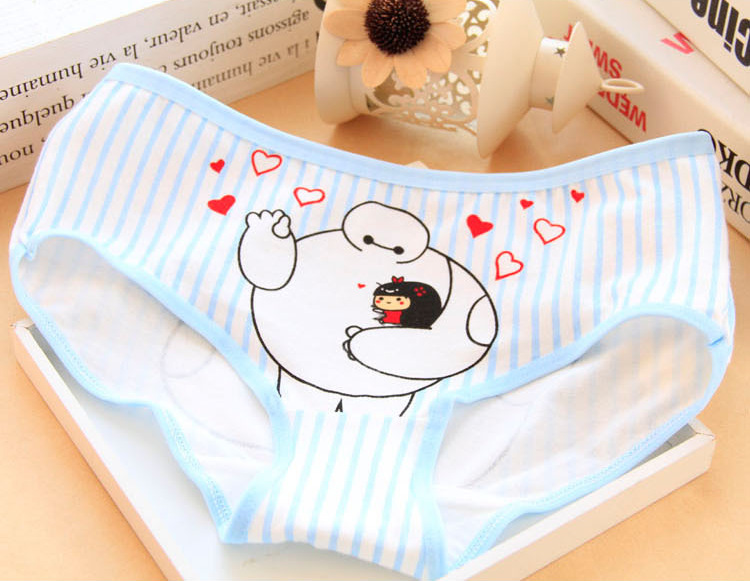 少女内裤 超可爱大白卡通图案女士三角裤 初高中生包臀塑身短裤