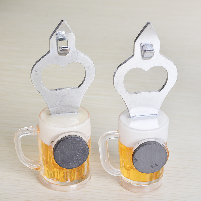 American Style Retro Creative Personality Bar Mini Beer Bottle Opener Decoration Home Refrigerator Magnetic Paste Decorations