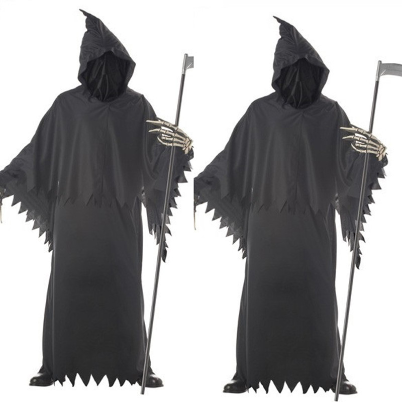 万圣节cospaly舞会服装 成人男恶魔镰刀鬼衣死神衣服吸血鬼表演服